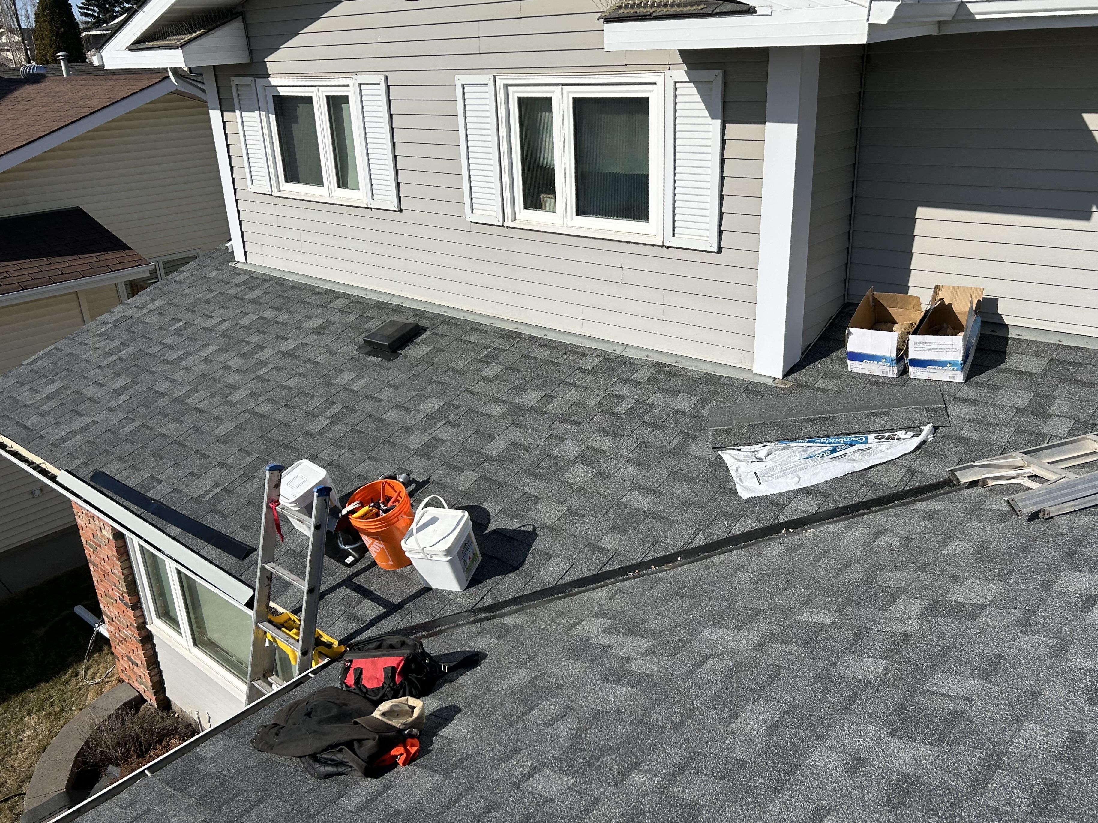 Metal roof installation