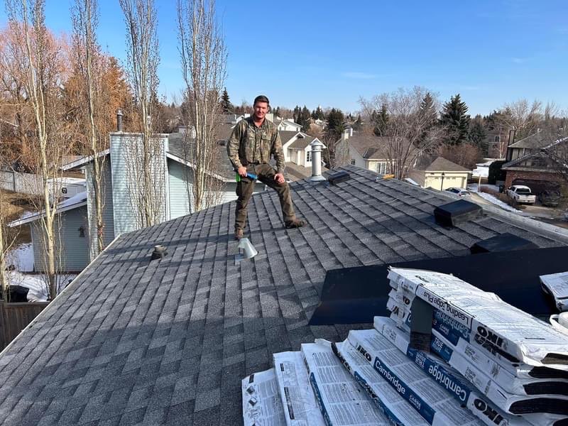 Castle Peak Roofing crew on a residential roof
